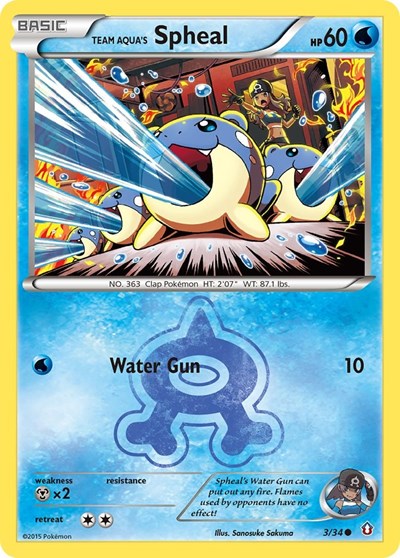 Team Aqua's Spheal #3 Double Crisis
