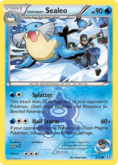 Team Aqua's Sealeo #4 Double Crisis