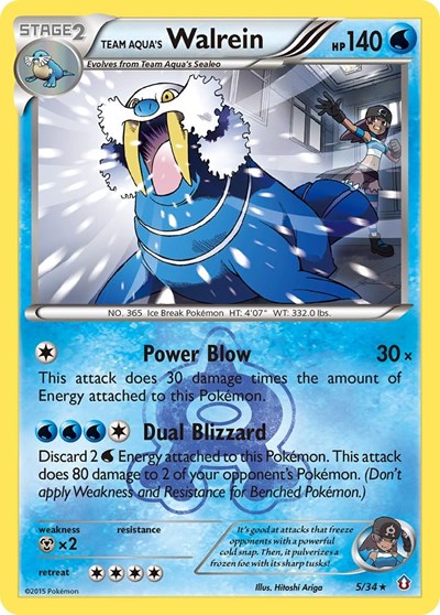Team Aqua's Walrein #5 Double Crisis