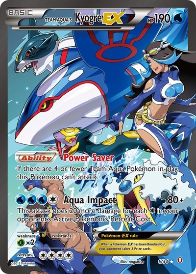 Team Aqua's Kyogre EX #6 Double Crisis
