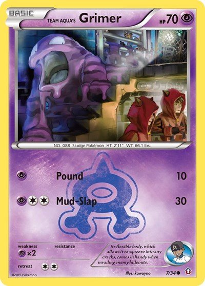 Team Aqua's Grimer #7 Double Crisis