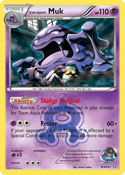 Team Aqua's Muk #8 Double Crisis