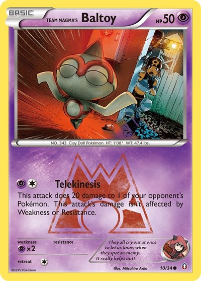 Team Magma's Baltoy #10 Double Crisis