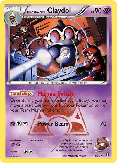 Team Magma's Claydol #11 Double Crisis