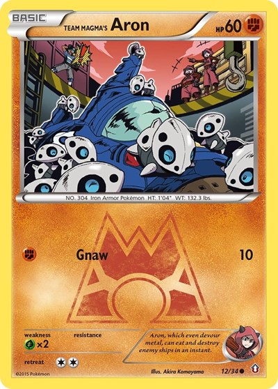 Team Magma's Aron #12 Double Crisis