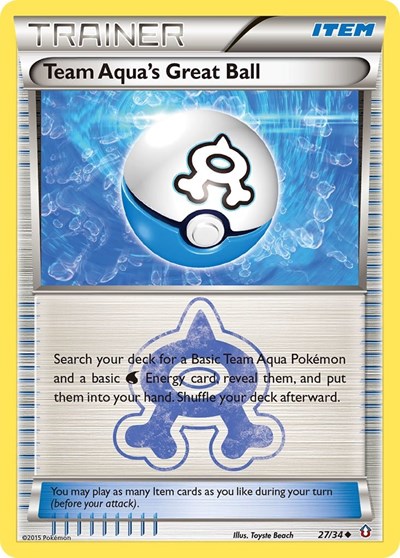 Team Aqua's Great Ball #27 Double Crisis