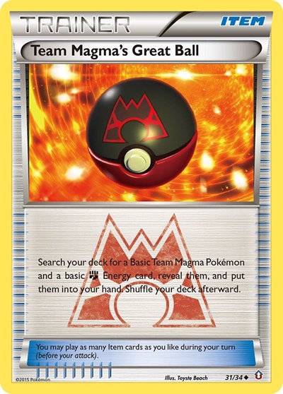 Team Magma's Great Ball #31 Double Crisis