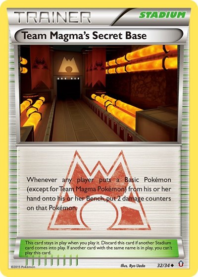 Team Magma's Secret Base #32 Double Crisis
