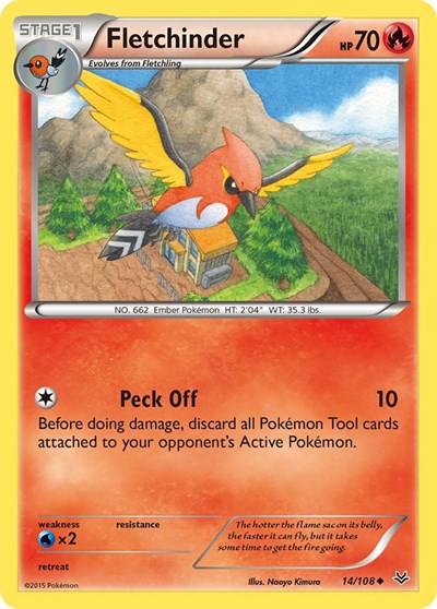 Fletchinder #14 XY - Roaring Skies