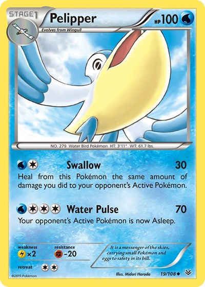 Pelipper #19 XY - Roaring Skies