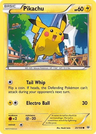 Pikachu #20 XY - Roaring Skies