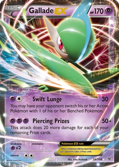 Gallade EX #34 XY - Roaring Skies
