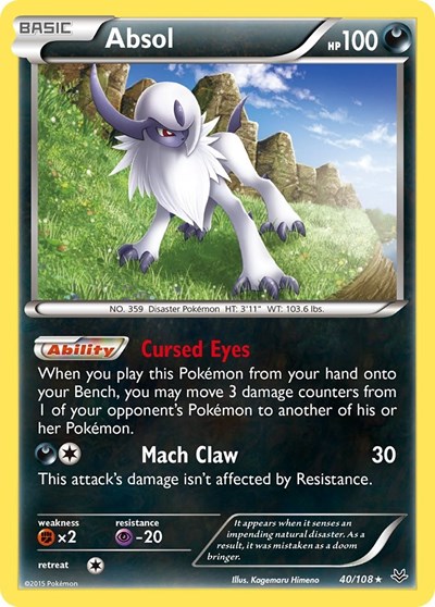 Absol #40 XY - Roaring Skies