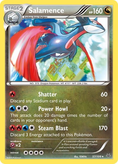 Salamence #57 XY - Roaring Skies