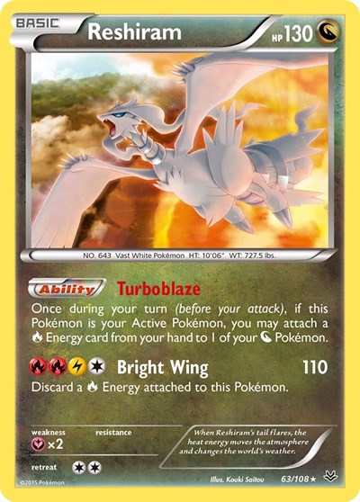 Reshiram #63 XY - Roaring Skies