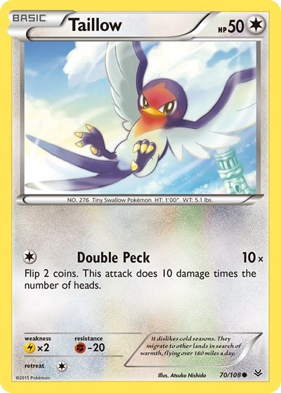 Taillow #70 XY - Roaring Skies