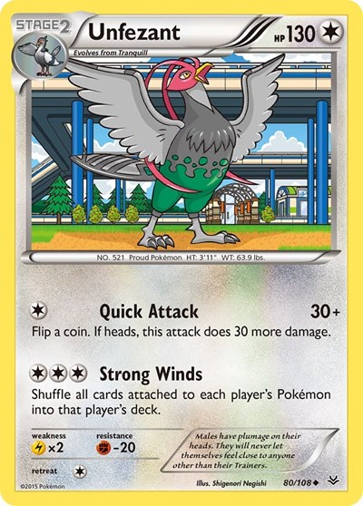 Unfezant #80 XY - Roaring Skies