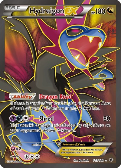 Hydreigon EX #103 XY - Roaring Skies