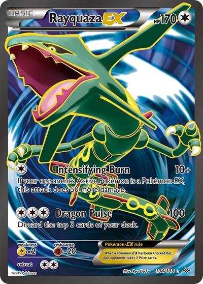 Rayquaza EX #104 XY - Roaring Skies
