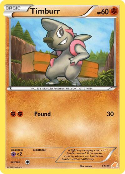 Timburr #11 BW Trainer Kit: Excadrill & Zoroark