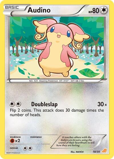 Audino #18 BW Trainer Kit: Excadrill & Zoroark