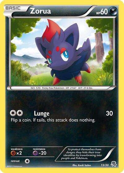 Zorua #13 BW Trainer Kit: Excadrill & Zoroark