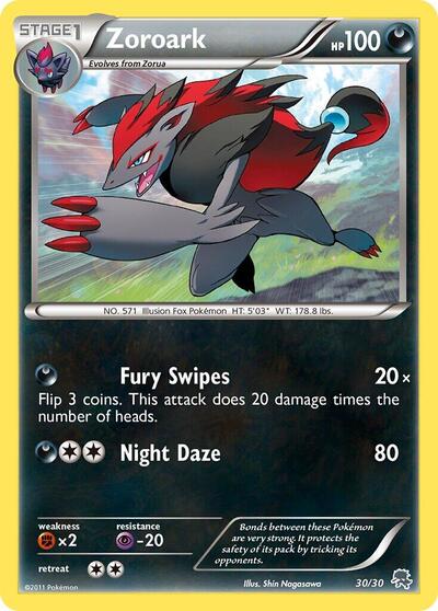 Zoroark #30 BW Trainer Kit: Excadrill & Zoroark