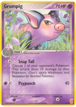 Grumpig #3 EX Trainer Kit 2 Plusle