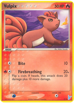 Vulpix #7 EX Trainer Kit 2 Minun