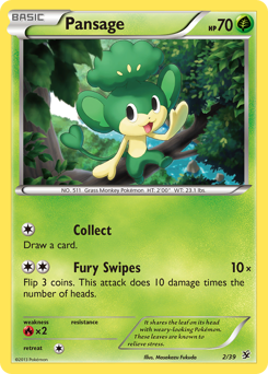 Pansage #2 Kalos Starter Set