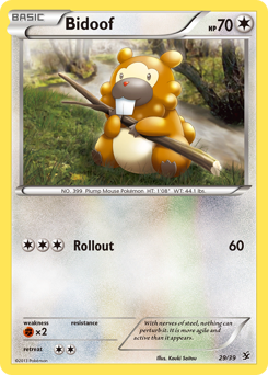Bidoof #29 Kalos Starter Set