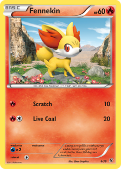 Fennekin #8 Kalos Starter Set