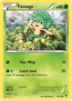 Pansage #10 XY