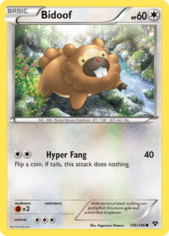 Bidoof #106 XY