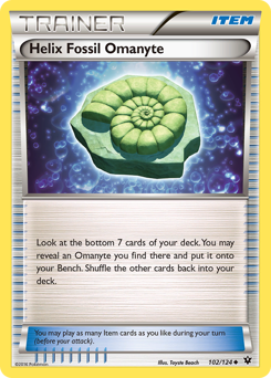 Helix Fossil Omanyte #102 Fates Collide