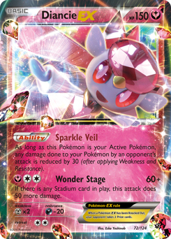 Diancie-EX Fates Collide #72