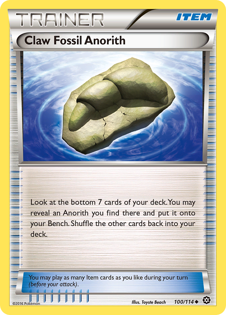 Claw Fossil Anorith #100 Steam Siege