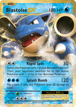 Blastoise-EX #21 Evolutions