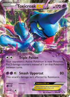 Toxicroak-EX #41 Flashfire