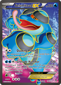 Seismitoad-EX #106 Furious Fists