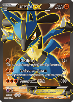 Lucario-EX #107 Furious Fists