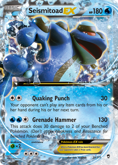 Seismitoad-EX #20 Furious Fists