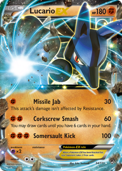 Lucario-EX #54 Furious Fists