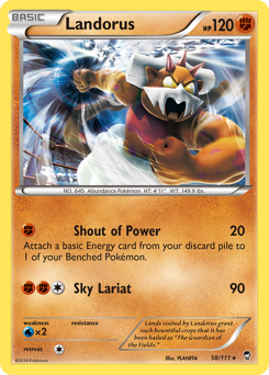 Landorus #58 Furious Fists