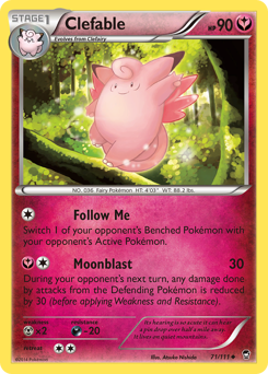 Clefable Furious Fists #71