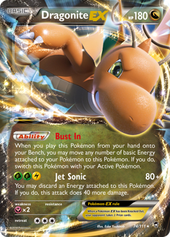 Dragonite-EX #74 Furious Fists