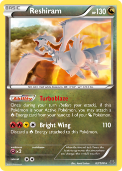Reshiram #63 Roaring Skies