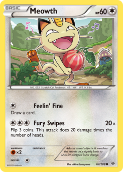 Meowth #67 Roaring Skies