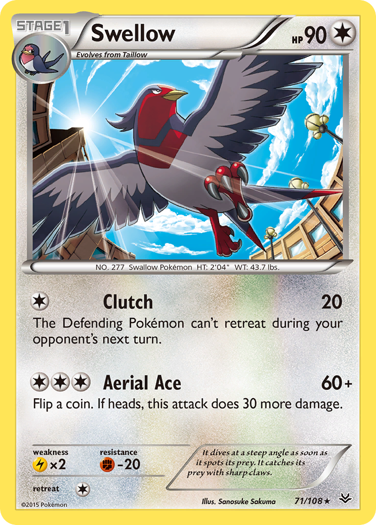Swellow #71 Roaring Skies