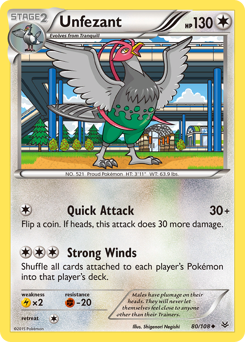 Unfezant #80 Roaring Skies
